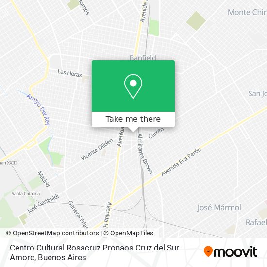 Centro Cultural Rosacruz Pronaos Cruz del Sur Amorc map