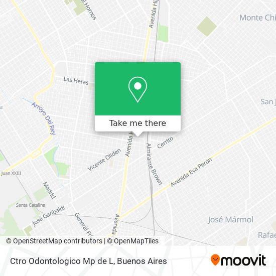 Ctro Odontologico Mp de L map