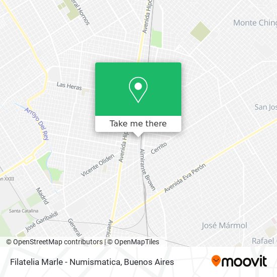 Filatelia Marle - Numismatica map