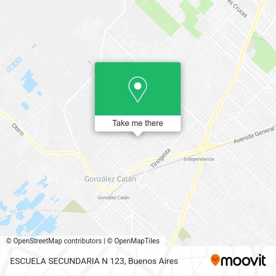 Mapa de ESCUELA SECUNDARIA N 123