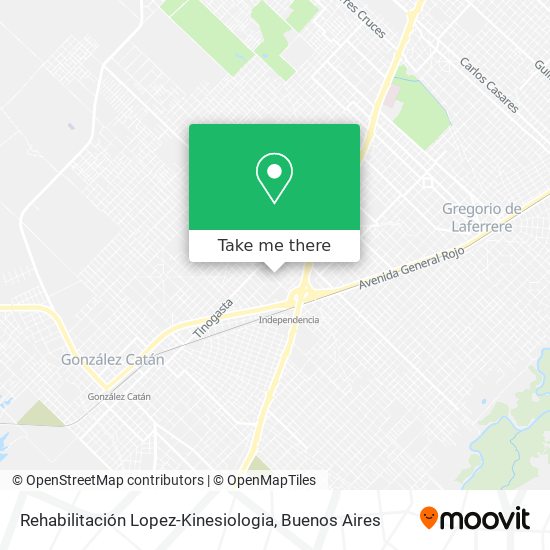 Rehabilitación Lopez-Kinesiologia map
