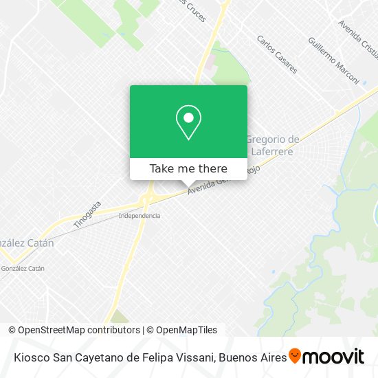 Kiosco San Cayetano de Felipa Vissani map