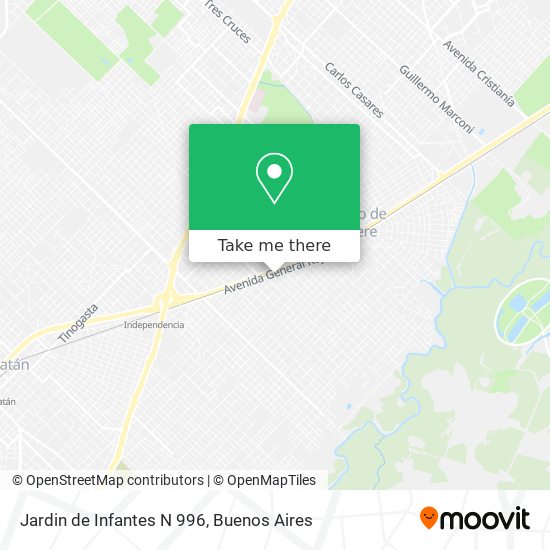 Jardin de Infantes N 996 map