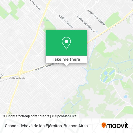 Casade Jehová de los Ejércitos map