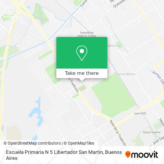 Mapa de Escuela Primaria N 5 Libertador San Martin