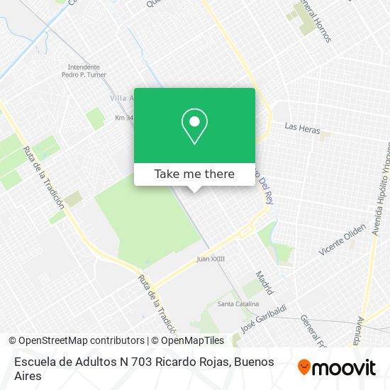 Mapa de Escuela de Adultos N 703 Ricardo Rojas