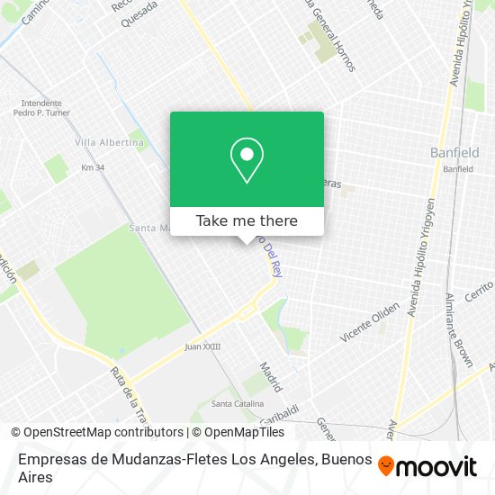 Mapa de Empresas de Mudanzas-Fletes Los Angeles