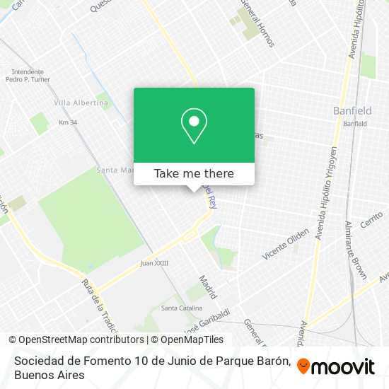 Sociedad de Fomento 10 de Junio de Parque Barón map