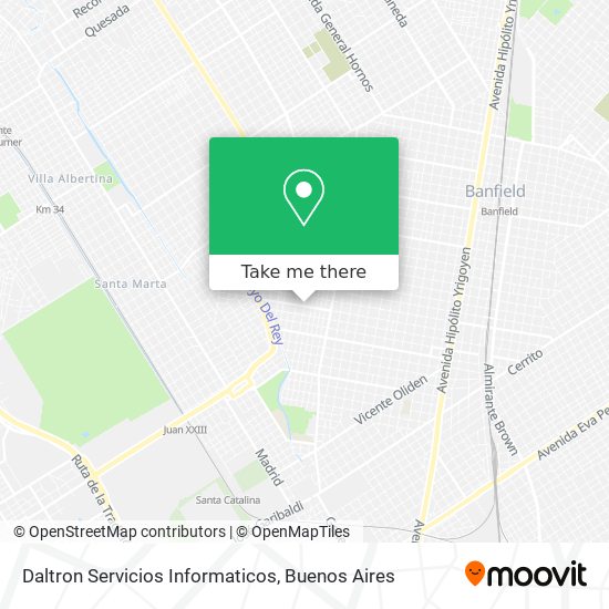 Mapa de Daltron Servicios Informaticos