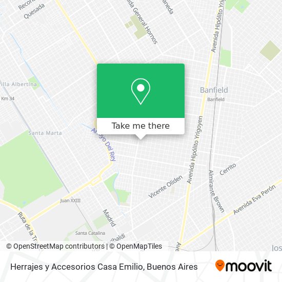 Mapa de Herrajes y Accesorios Casa Emilio