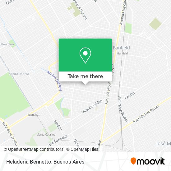 Heladeria Bennetto map