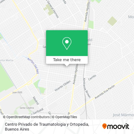 Centro Privado de Traumatologia y Ortopedia map