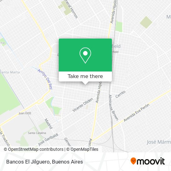 Bancos El Jilguero map