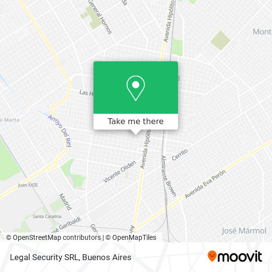 Mapa de Legal Security SRL