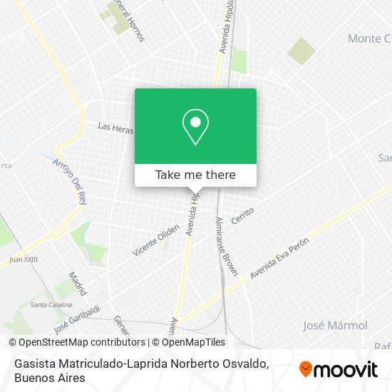 Gasista Matriculado-Laprida Norberto Osvaldo map