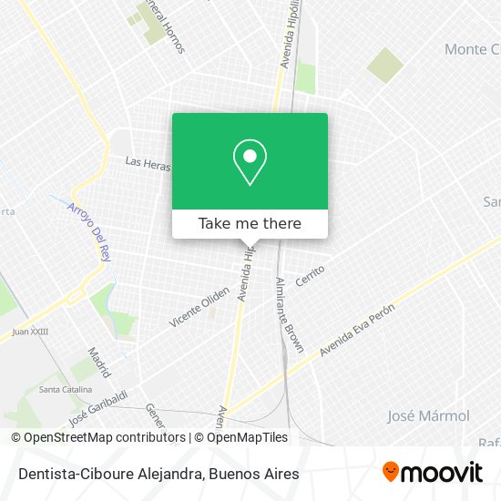 Dentista-Ciboure Alejandra map