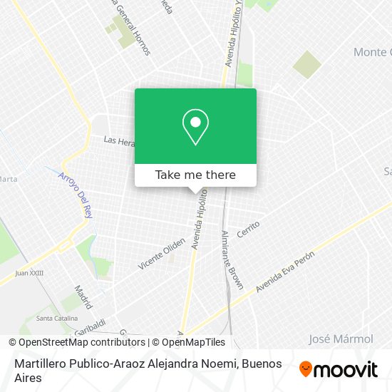 Mapa de Martillero Publico-Araoz Alejandra Noemi
