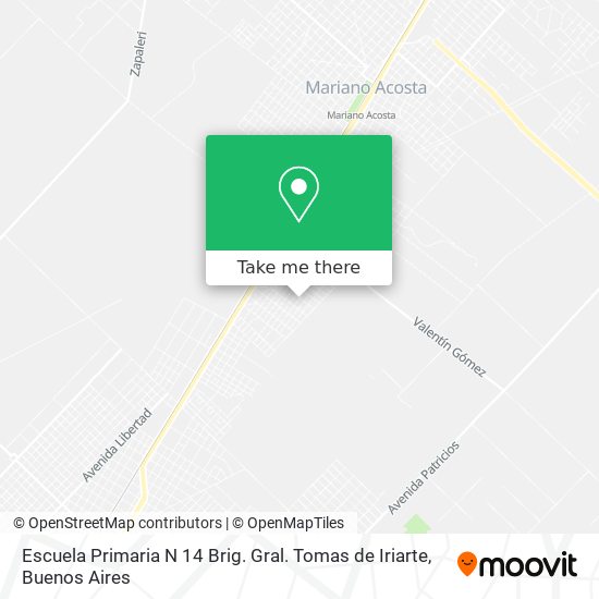 Escuela Primaria N 14 Brig. Gral. Tomas de Iriarte map