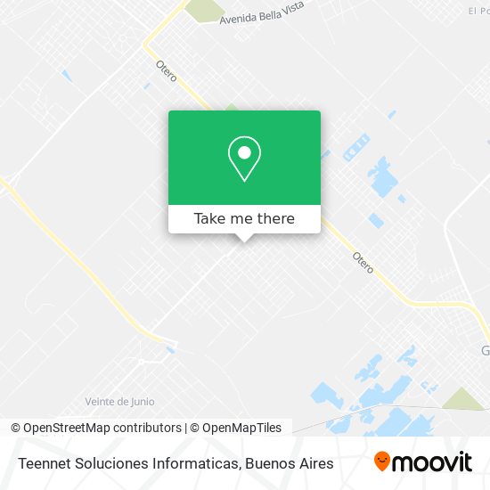 Mapa de Teennet Soluciones Informaticas