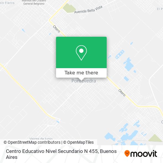 Mapa de Centro Educativo Nivel Secundario N 455