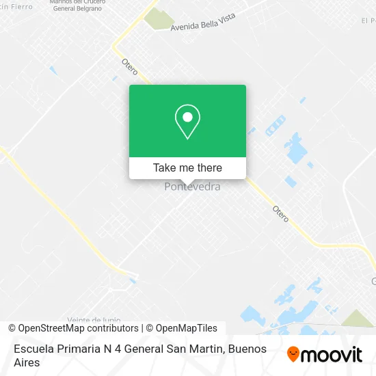 Mapa de Escuela Primaria N 4 General San Martin