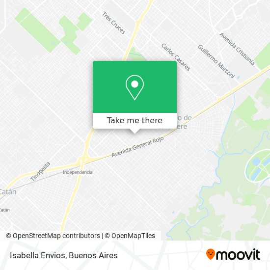 Mapa de Isabella Envios