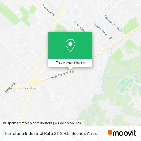 Ferreteria Industrial Ruta 21 S.R.L map