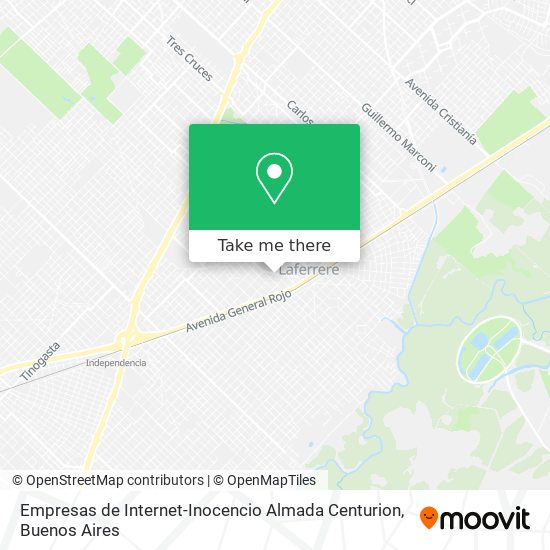 Empresas de Internet-Inocencio Almada Centurion map