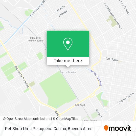 Mapa de Pet Shop Uma Peluqueria Canina