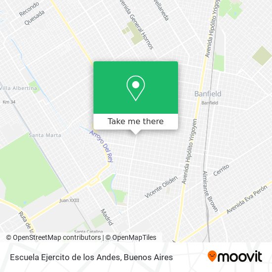 Escuela Ejercito de los Andes map