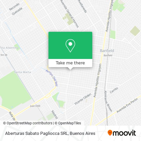 Aberturas Sabato Pagliocca SRL map