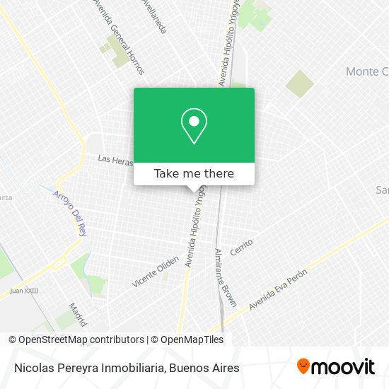 Mapa de Nicolas Pereyra Inmobiliaria
