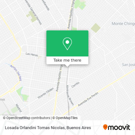 Mapa de Losada Orlandini Tomas Nicolas