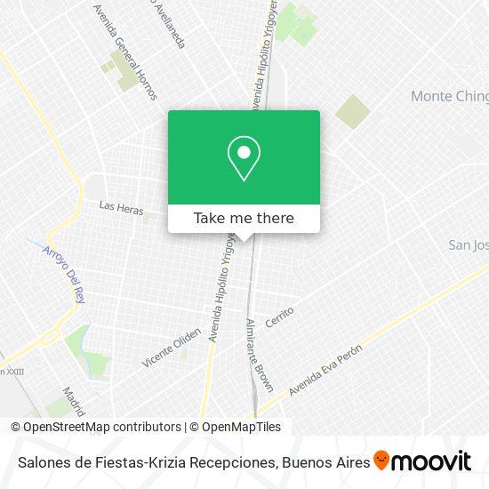 Salones de Fiestas-Krizia Recepciones map