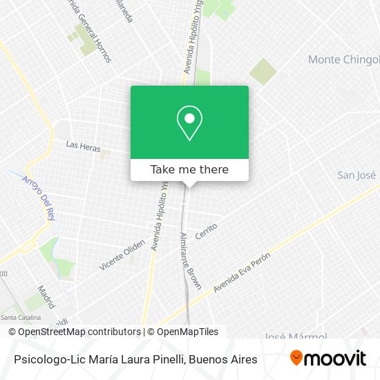 Psicologo-Lic María Laura Pinelli map