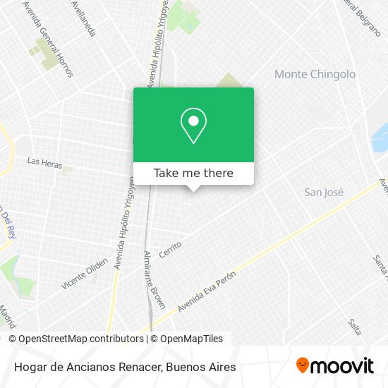 Mapa de Hogar de Ancianos Renacer