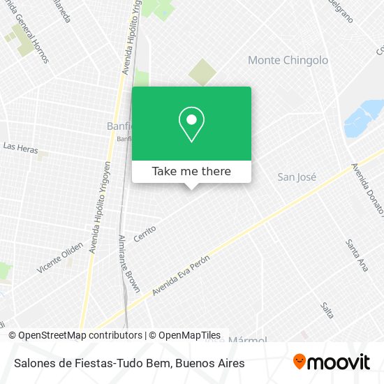 Mapa de Salones de Fiestas-Tudo Bem