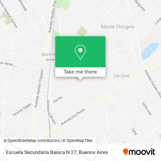 Escuela Secundaria Basica N 27 map