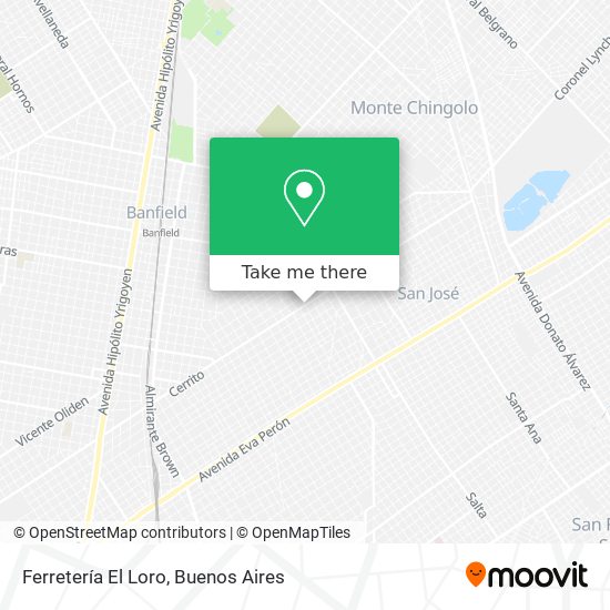 Ferretería El Loro map
