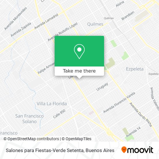 Mapa de Salones para Fiestas-Verde Setenta
