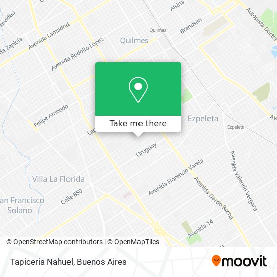 Tapiceria Nahuel map