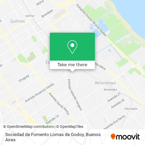 Mapa de Sociedad de Fomento Lomas de Godoy