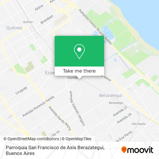 Parroquia San Francisco de Asis Berazategui map