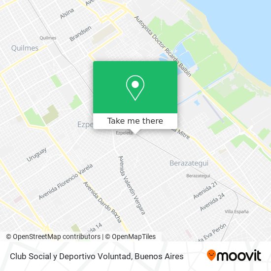 Club Social y Deportivo Voluntad map