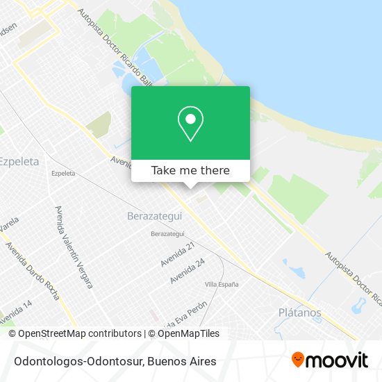 Odontologos-Odontosur map