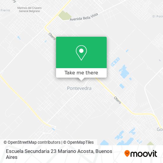 Mapa de Escuela Secundaria 23 Mariano Acosta