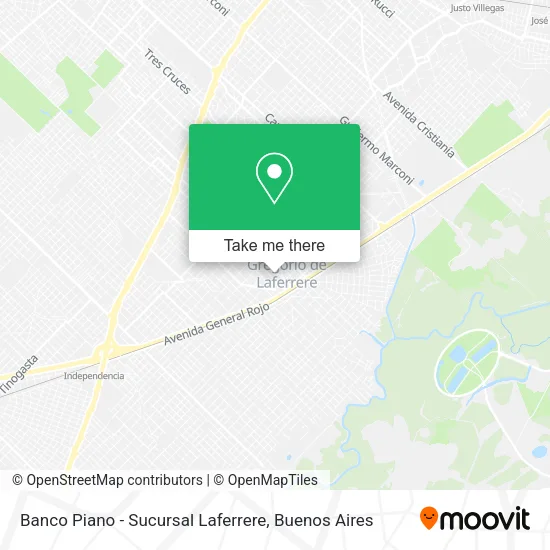 Mapa de Banco Piano - Sucursal Laferrere