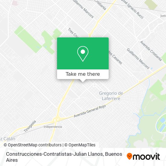 Construcciones-Contratistas-Julian Llanos map