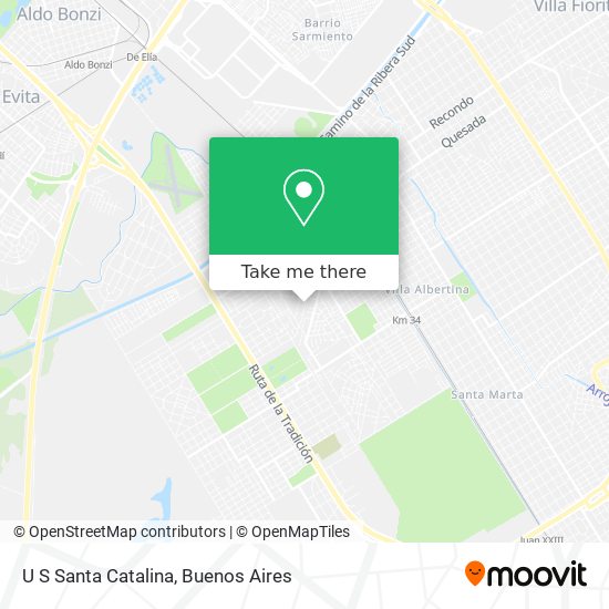 U S Santa Catalina map