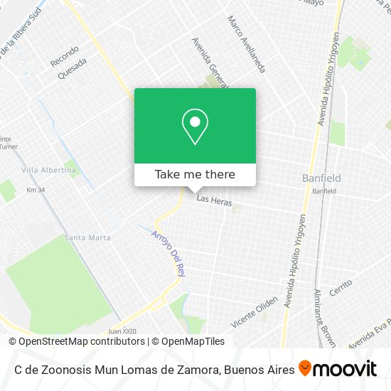 Mapa de C de Zoonosis Mun Lomas de Zamora